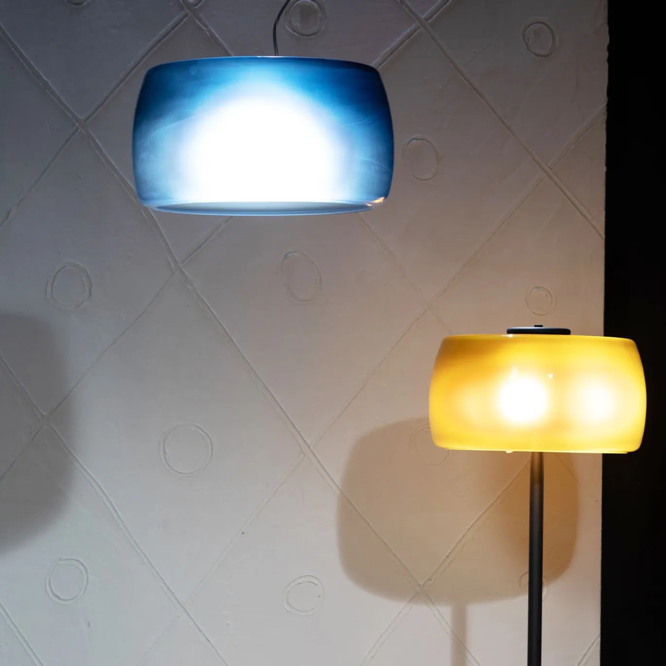 Lampada a sospensione blu Philadelphia