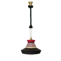 Lampada a sospensione Calypso Guadaloupe Black di Servomuto