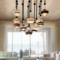 Lampada a sospensione Calypso Indoor Antigua Black di Servomuto