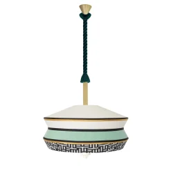Lampada a sospensione Calypso Antigua Xl Outdoor Mint di Servomuto