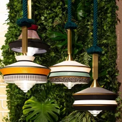 Lampada a sospensione Calypso Outdoor Antigua Mint di Servomuto