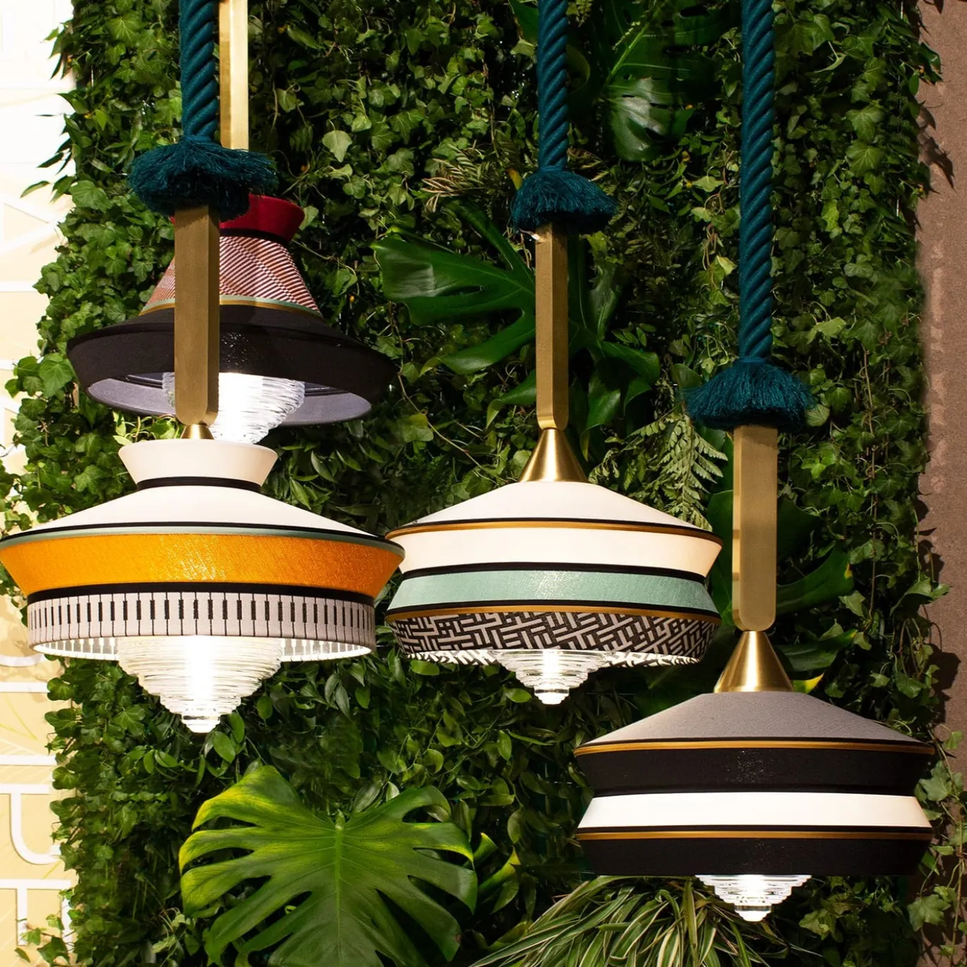 Lampada a sospensione Calypso Outdoor Antigua Mint di Servomuto
