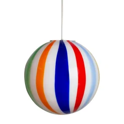 Lampada a sospensione Candy Arlecchino in vetro di Murano Canne