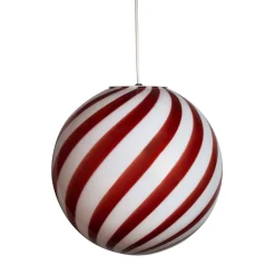 Lampada a sospensione Candy Wild Cherry in Vetro di Murano Swirl