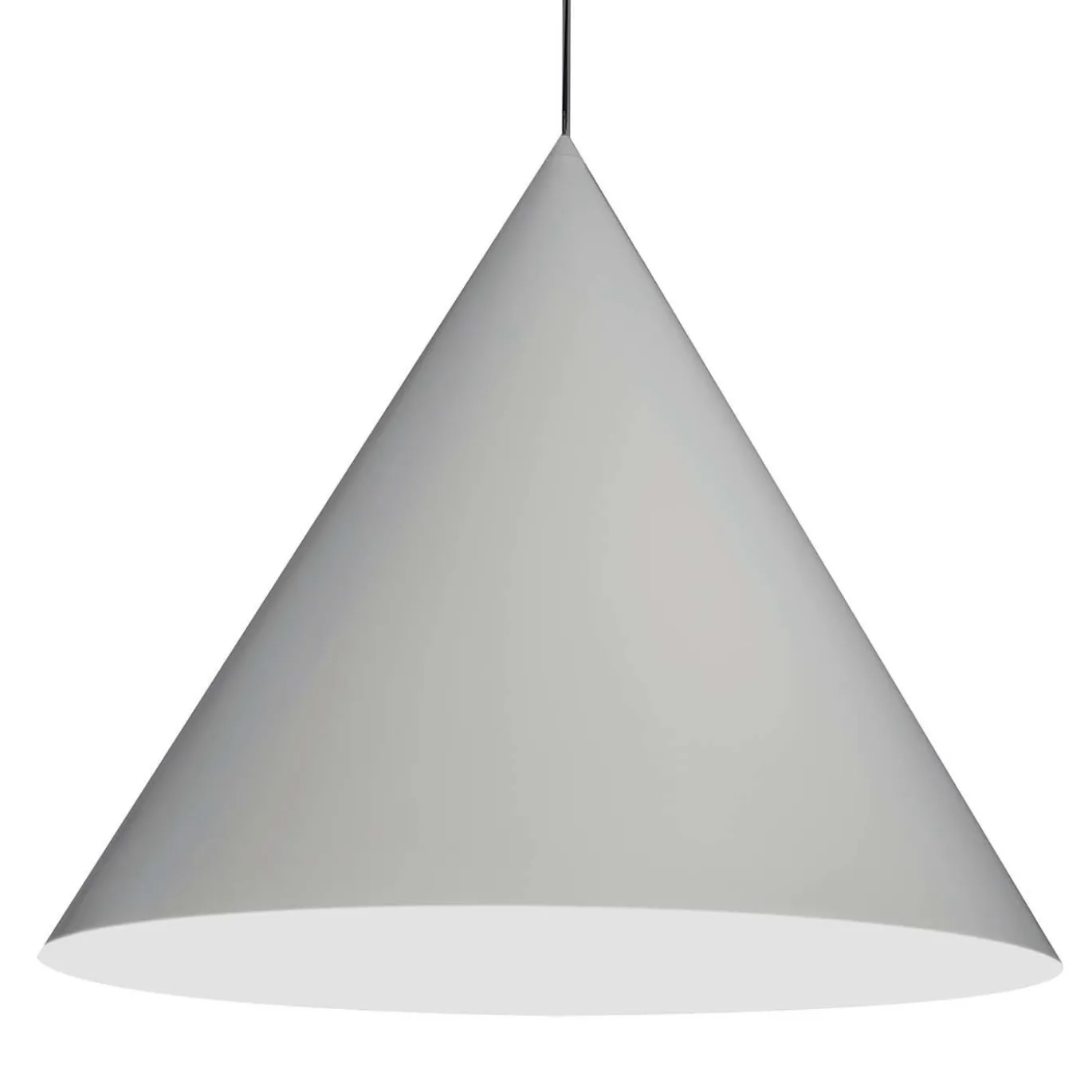 Lampada a sospensione Cono Bianco di Carlo Guglielmi