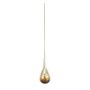 Lampada a sospensione con rivestimento in ottone goffrato