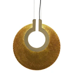 Lampada a sospensione Corallo 30 in vetro con effetto diamantato