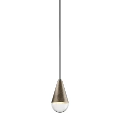 Lampada a Sospensione Dew a 1 Luce in Ferro Marrone