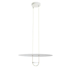 Lampada a Sospensione D03 in Metallo Bianco