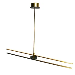 Lampada a sospensione Essential Stick in ottone satinato