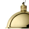 Lampada a sospensione Factory Big in ottone lucido di Elisa Giovannoni