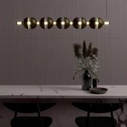 Lampada a Sospensione Generator in Bronzo Marrone di Simone Fanciullacci