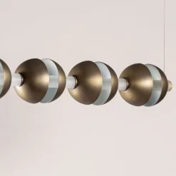Lampada a Sospensione Generator in Bronzo Marrone di Simone Fanciullacci