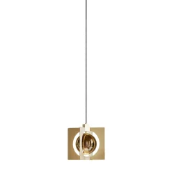 Lampada a sospensione Geometrica Girouette S1 dorata