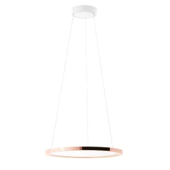 Lampada a sospensione Hinomaru P Slim in oro rosa