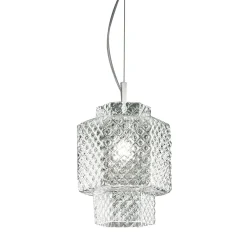 Lampada a sospensione in cristallo Casa Blanca