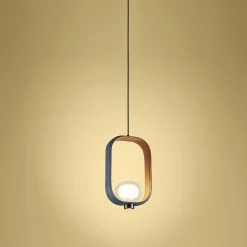 Lampada a sospensione in pelle Filipa di Corrado Dotti