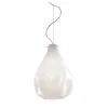 Lampada a Sospensione Jellyfish in Vetro Bianco