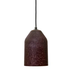 Lampada a sospensione LAAB con foglie rosse e dettagli neri