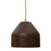 Lampada a sospensione LAAB Medium con foglie di Quercia Rossa