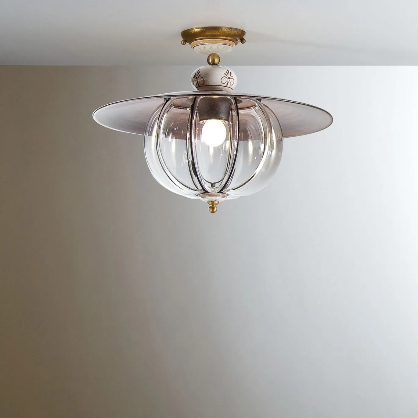 Lampada a Sospensione Lampara in Vetro Soffiato