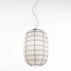 Lampada a Sospensione Lanterna in Vetro Bianco