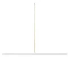 Lampada a sospensione lineare PPT02/A con struttura in ottone