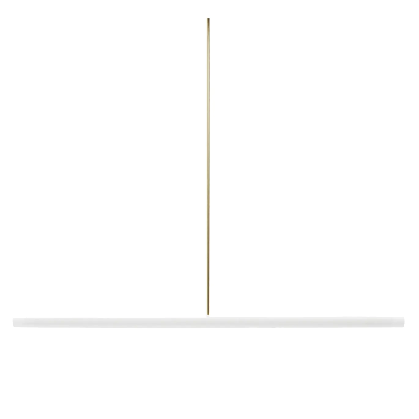 Lampada a sospensione lineare PPT02/A con struttura in ottone