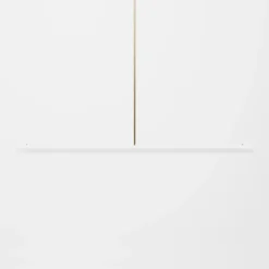 Lampada a sospensione lineare PPT02/A con struttura in ottone
