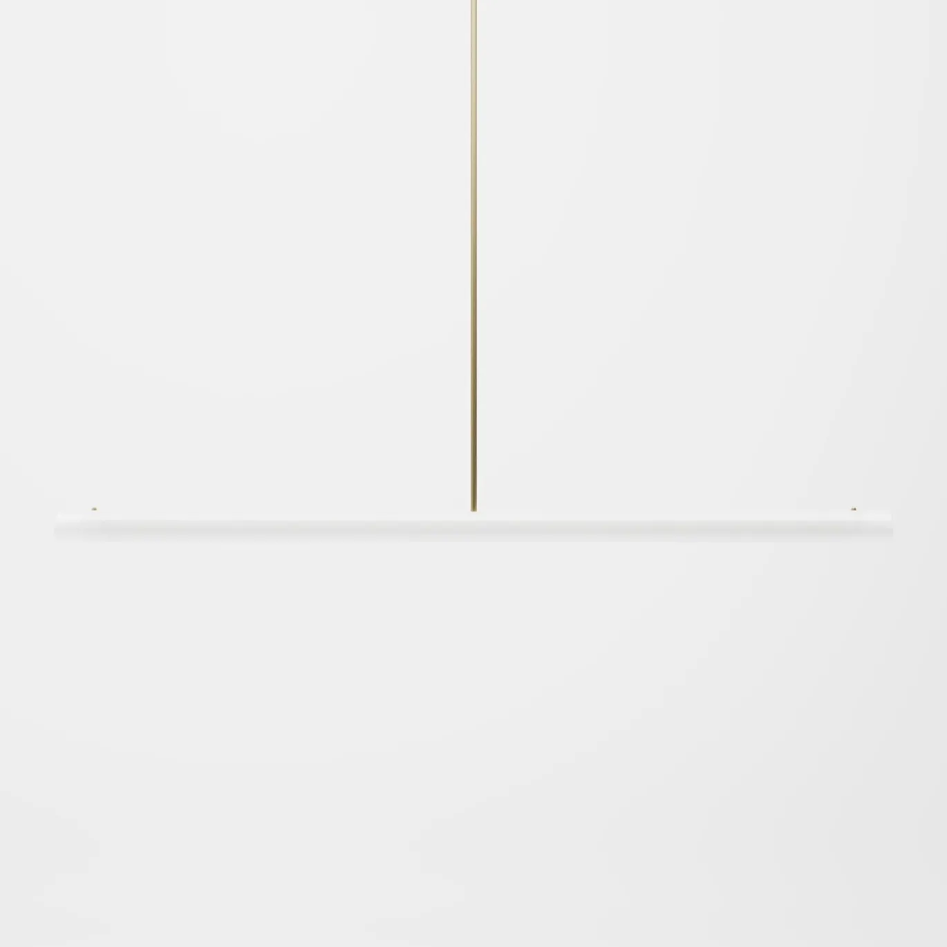 Lampada a sospensione lineare PPT02/A con struttura in ottone