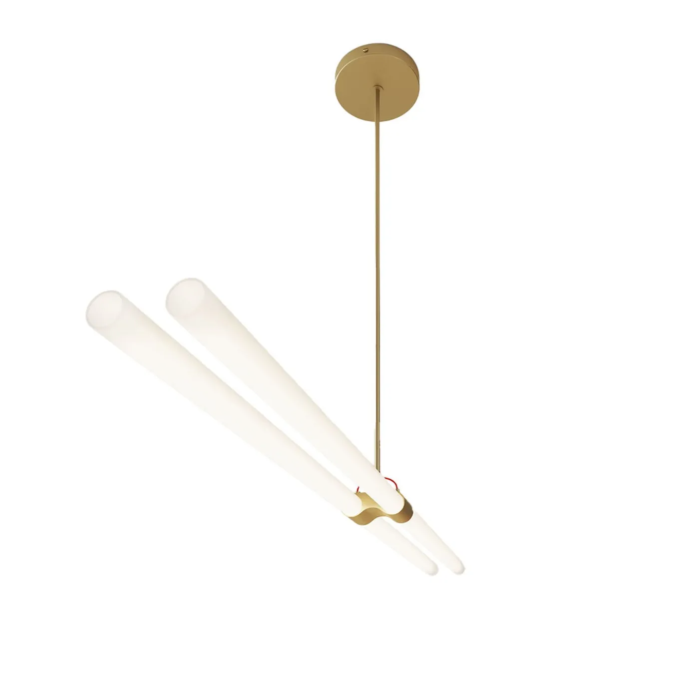 Lampada a sospensione lineare in ottone PPT02/B