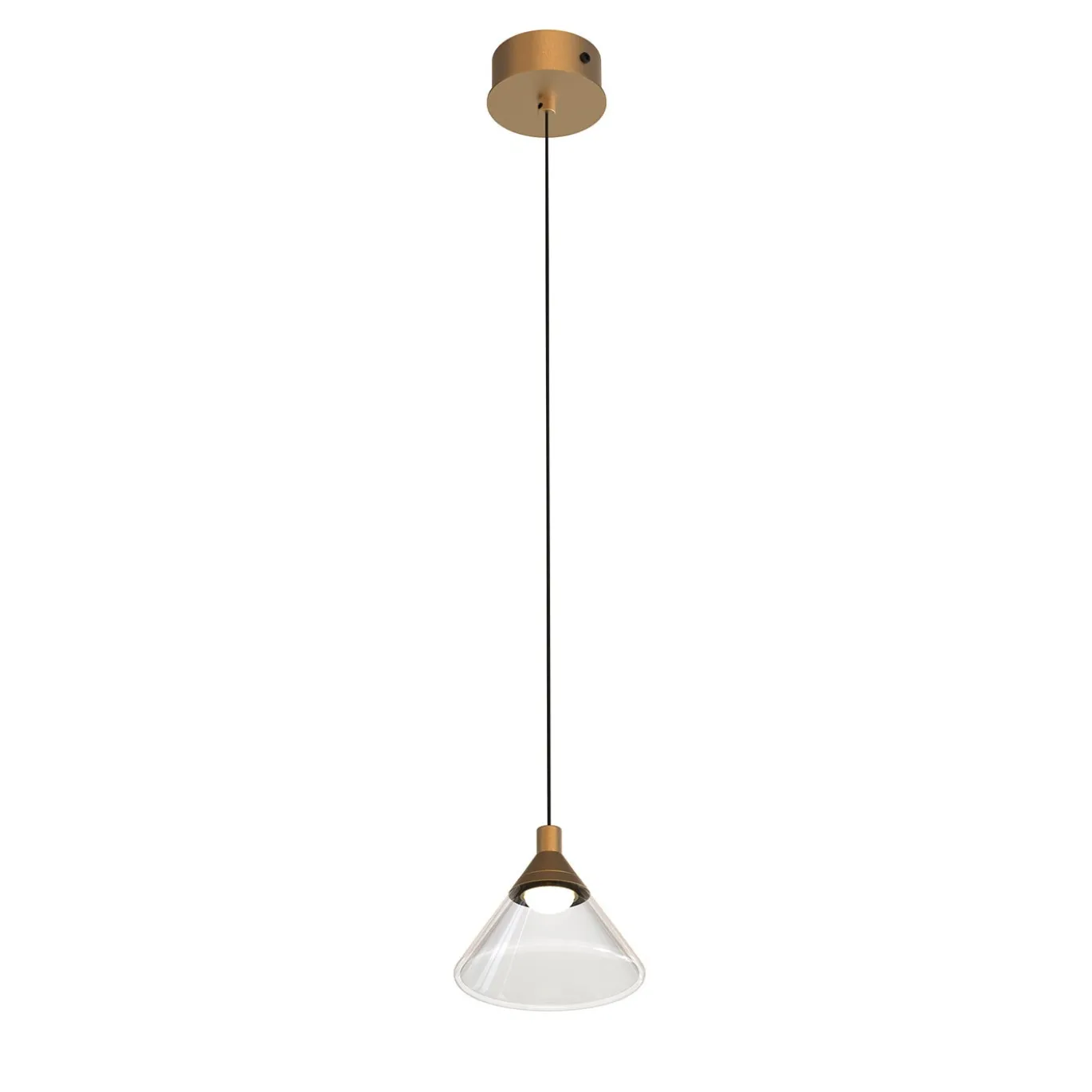 Lampada a sospensione Linfa oro #1