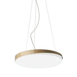 Lampada a sospensione Loola in ottone di BrogliatoTraverso
