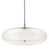 Lampada a Sospensione Luna in Nichel Bianco di Gio Ponti