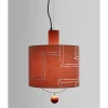 Lampada a sospensione Materia Single in terracotta