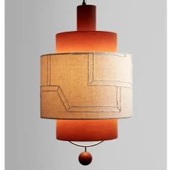 Lampada a sospensione Materia Triple Gesso