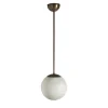 Lampada a sospensione Maxi Alabaster Moon in bronzo
