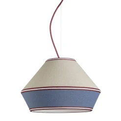 Lampada a Sospensione Meringa #5 in Lino Diametro 60 cm