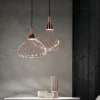 Lampada a sospensione Mongolfier P1 Oro Rosa