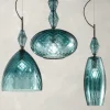 Lampada a sospensione Mood Rebel S1 blu teal