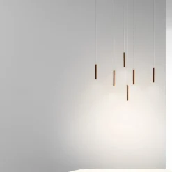 Lampada a sospensione 2Nights P6 in oro rosa di Davide Oppizzi