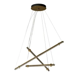 Lampada a sospensione Optical 3'S in vetro grigio fumo