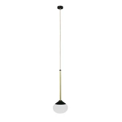Lampada a sospensione Orizzonti in metallo nero