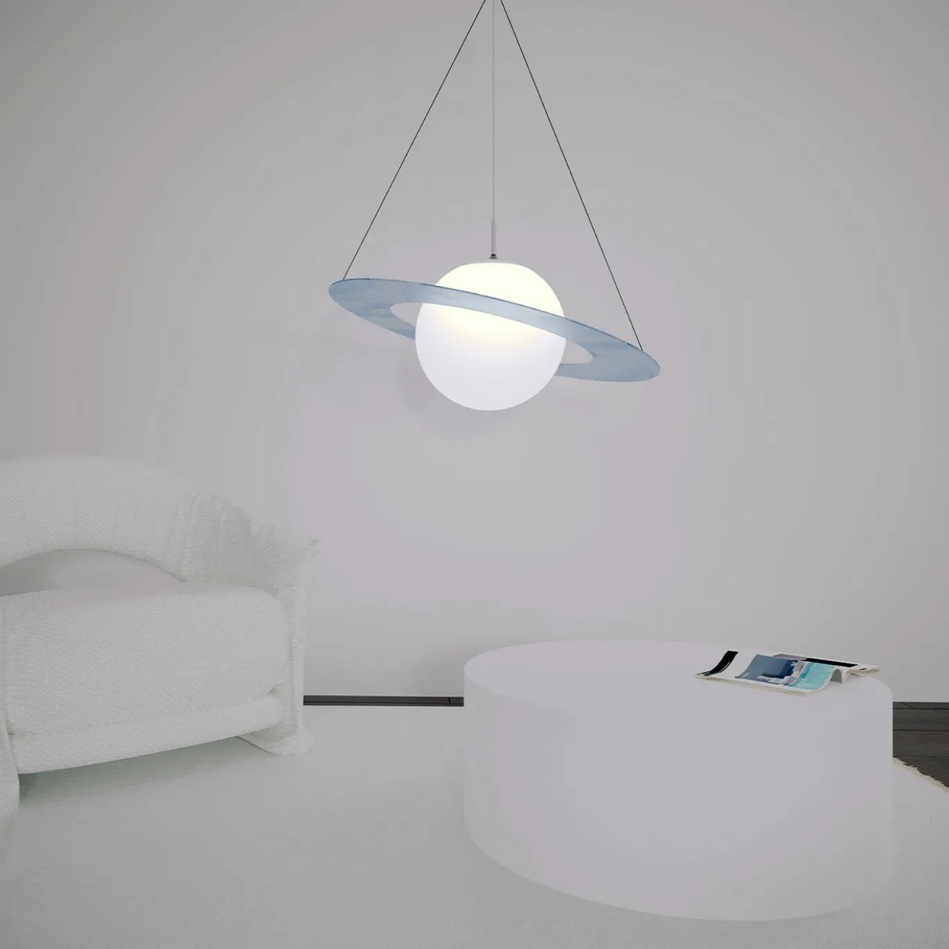 Lampada a Sospensione Planet Azul Macaubas di Sissy Daniele