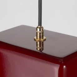 Lampada a sospensione rettangolare SOLIDS rossa media