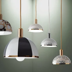 Lampada a sospensione Righe Gold