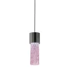 Lampada a sospensione Rosaline Gleam in vetro rosa