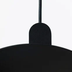 Lampada a Sospensione Rotante Oplà Nera Lucida