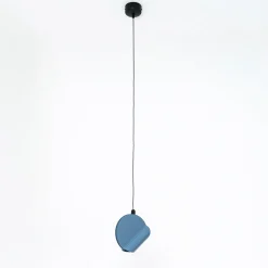 Lampada a Sospensione Rotante Oplà Blu Lucido