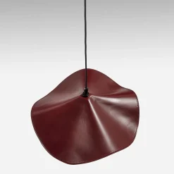 Lampada a Sospensione San Jos� in Pelle Rossa